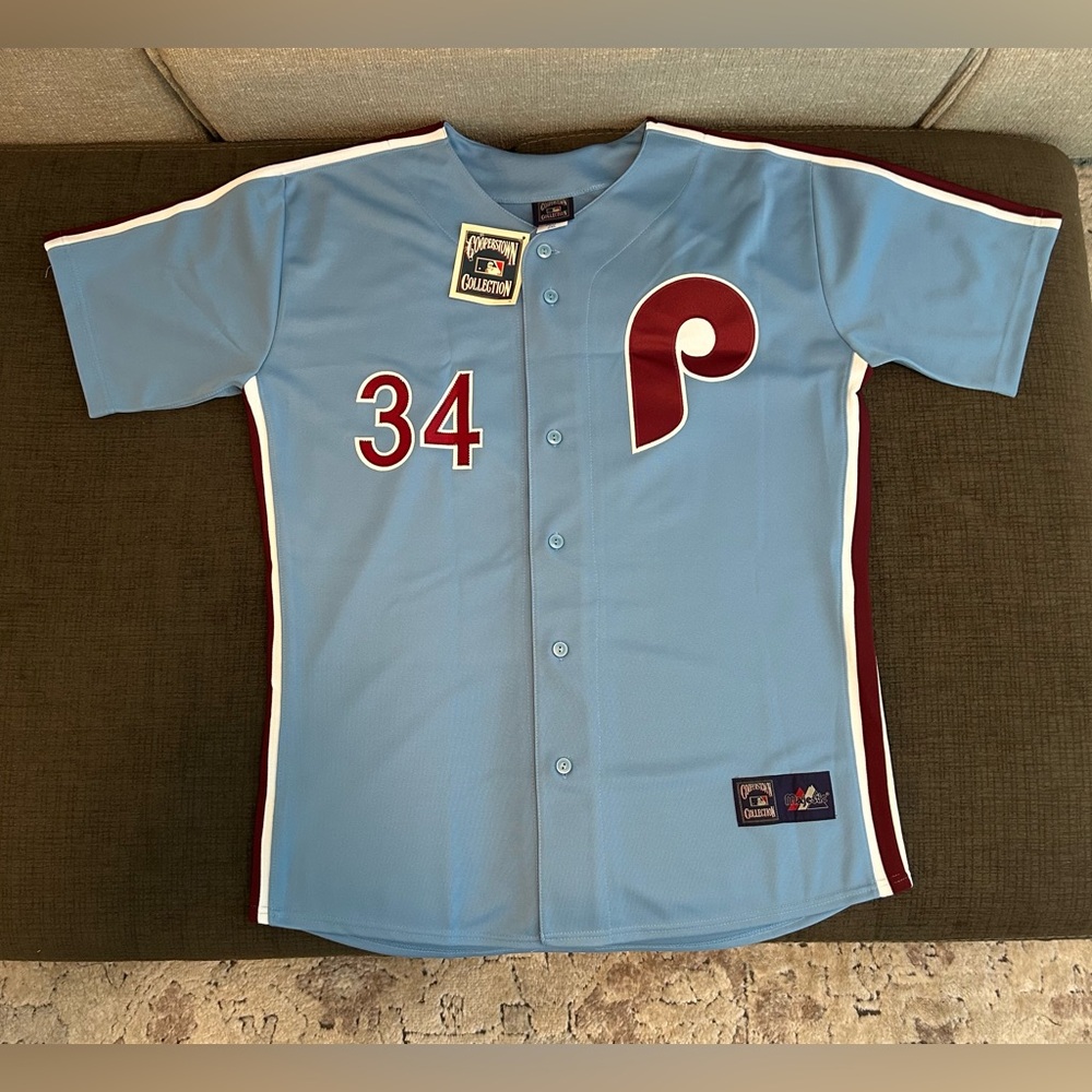 Majestic Authentic Philadelphia Phillies Roy Halladay Cooperstown Jersey Men XXL